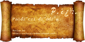Palóczi Ádám névjegykártya